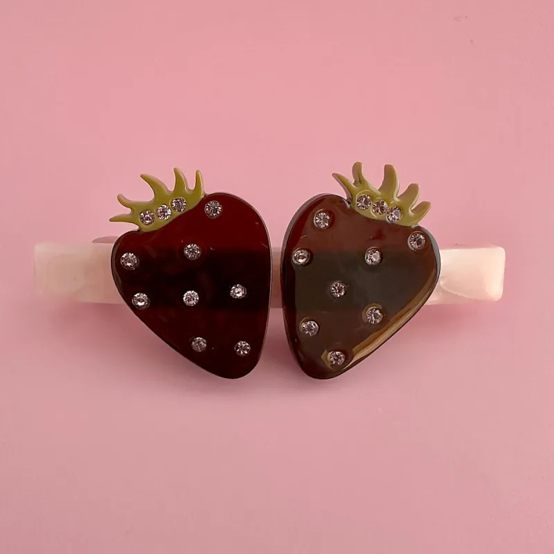 Strawberries Hair Barrette sold by Centinelle