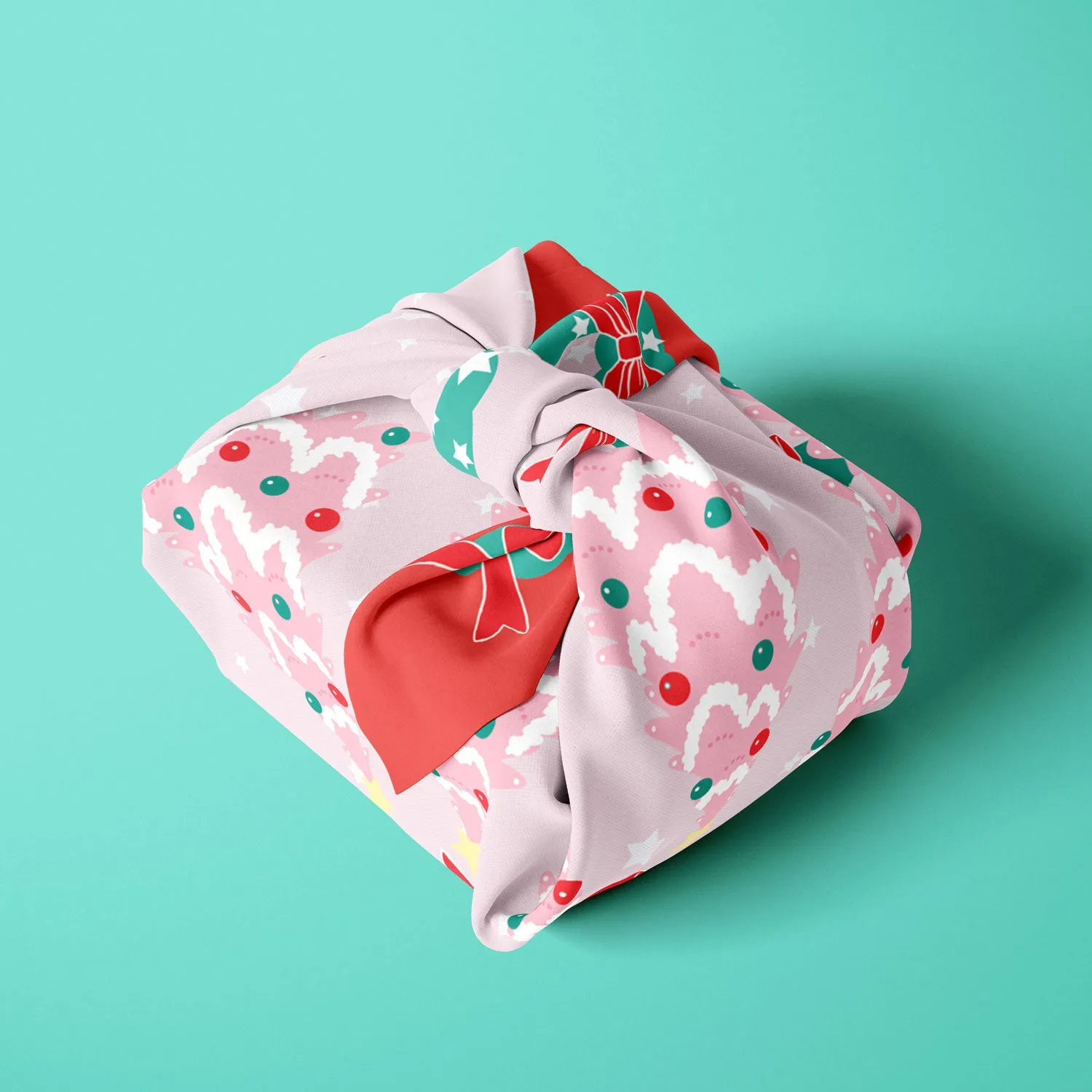 PINK CHRISTMAS TREE - Cotton Silk Bandana sold by Centinelle product image thumbnail 2