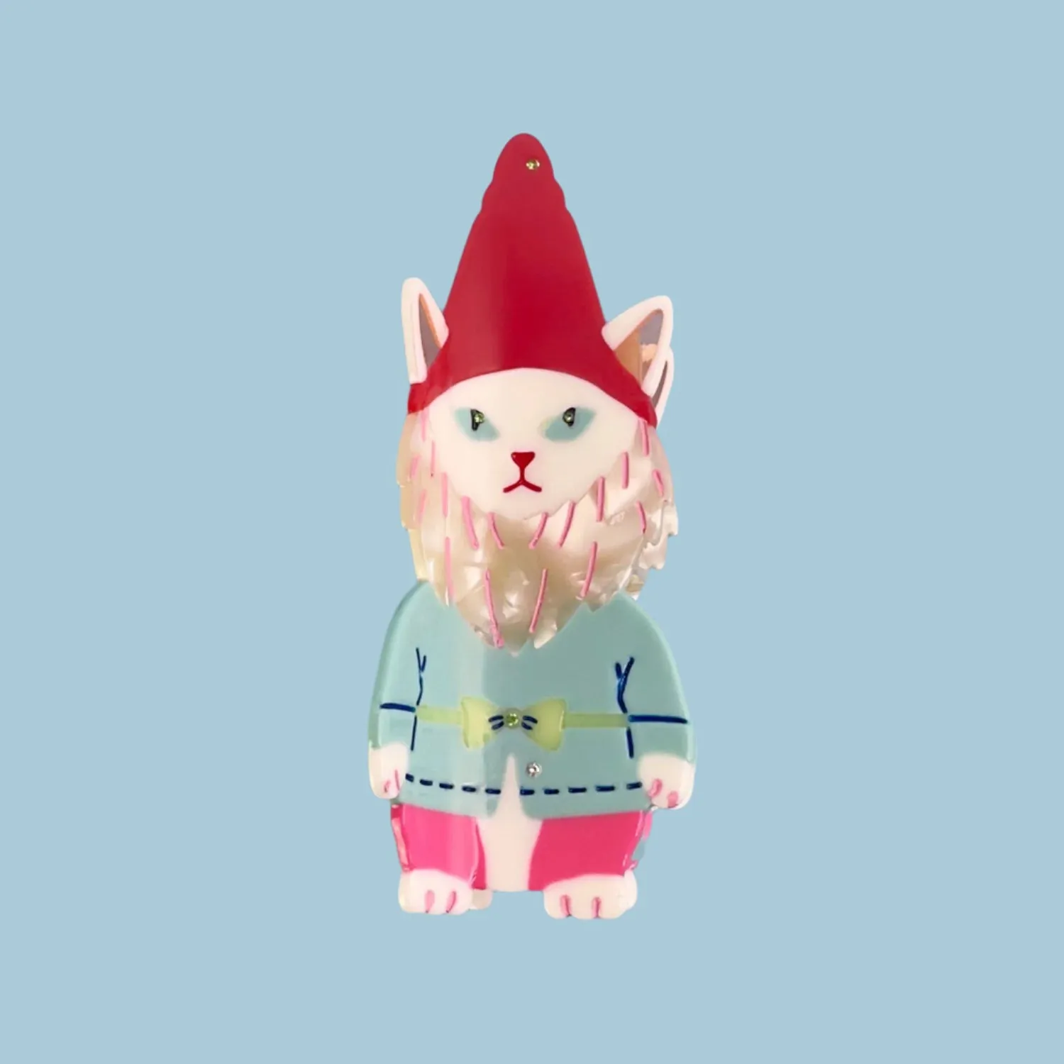 Cat Garden Gnome Hair Claw sold by Centinelle