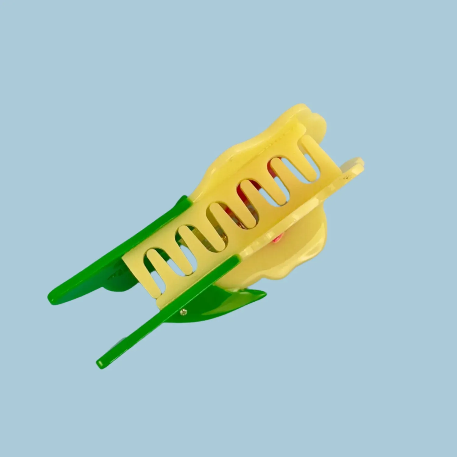 Neon Yellow Flower Hair Claw sold by Centinelle product image thumbnail 3