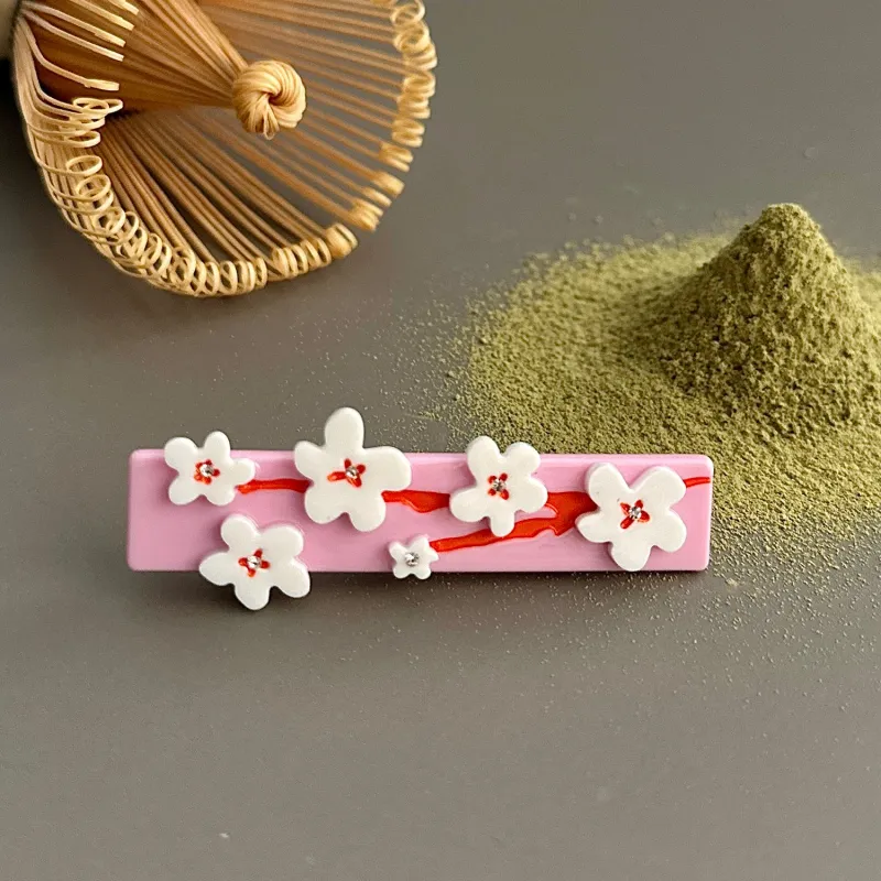 Cherry Blossoms Hair Alligator Clip sold by Centinelle