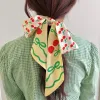Cherry Twilly Ribbon Scarf sold by Centinelle