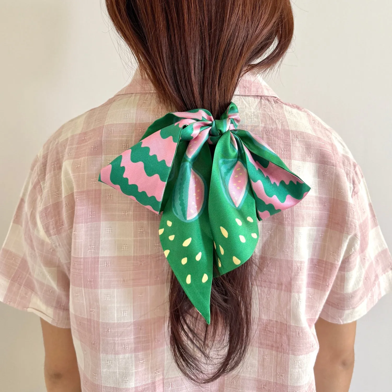 Watermelon Twilly Ribbon Scarf sold by Centinelle product image thumbnail 3