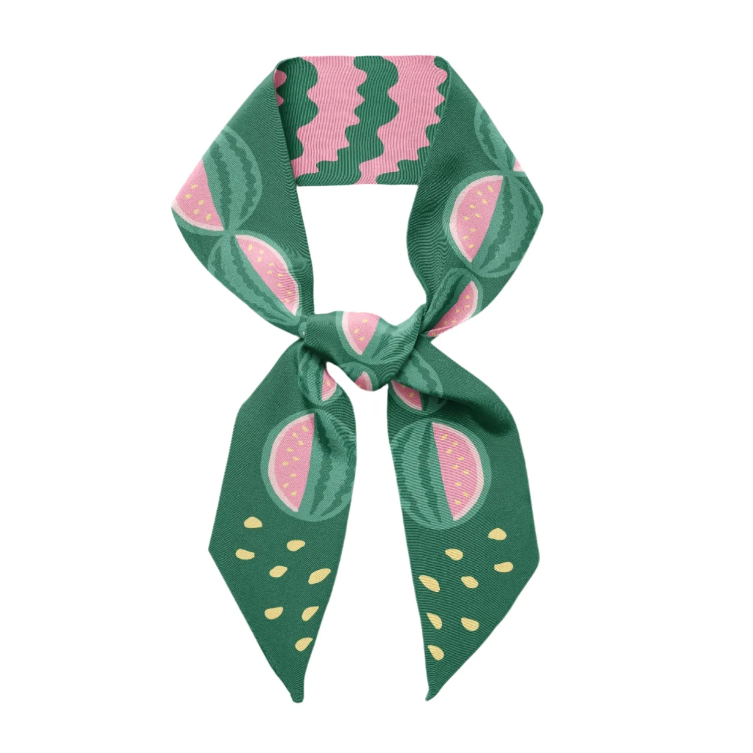 Watermelon Twilly Ribbon Scarf sold by Centinelle