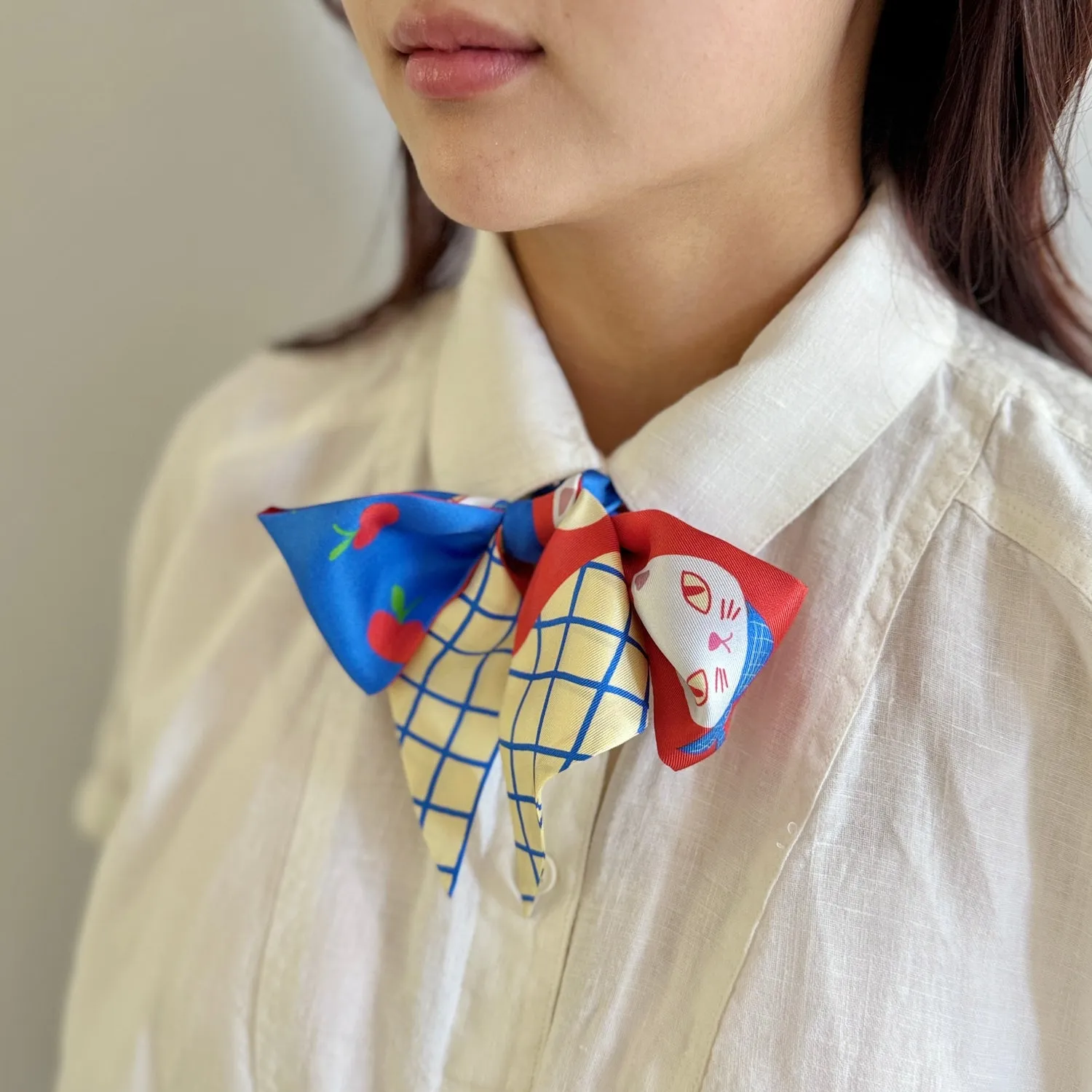 Apple Cat Twilly Ribbon Scarf sold by Centinelle product image thumbnail 4