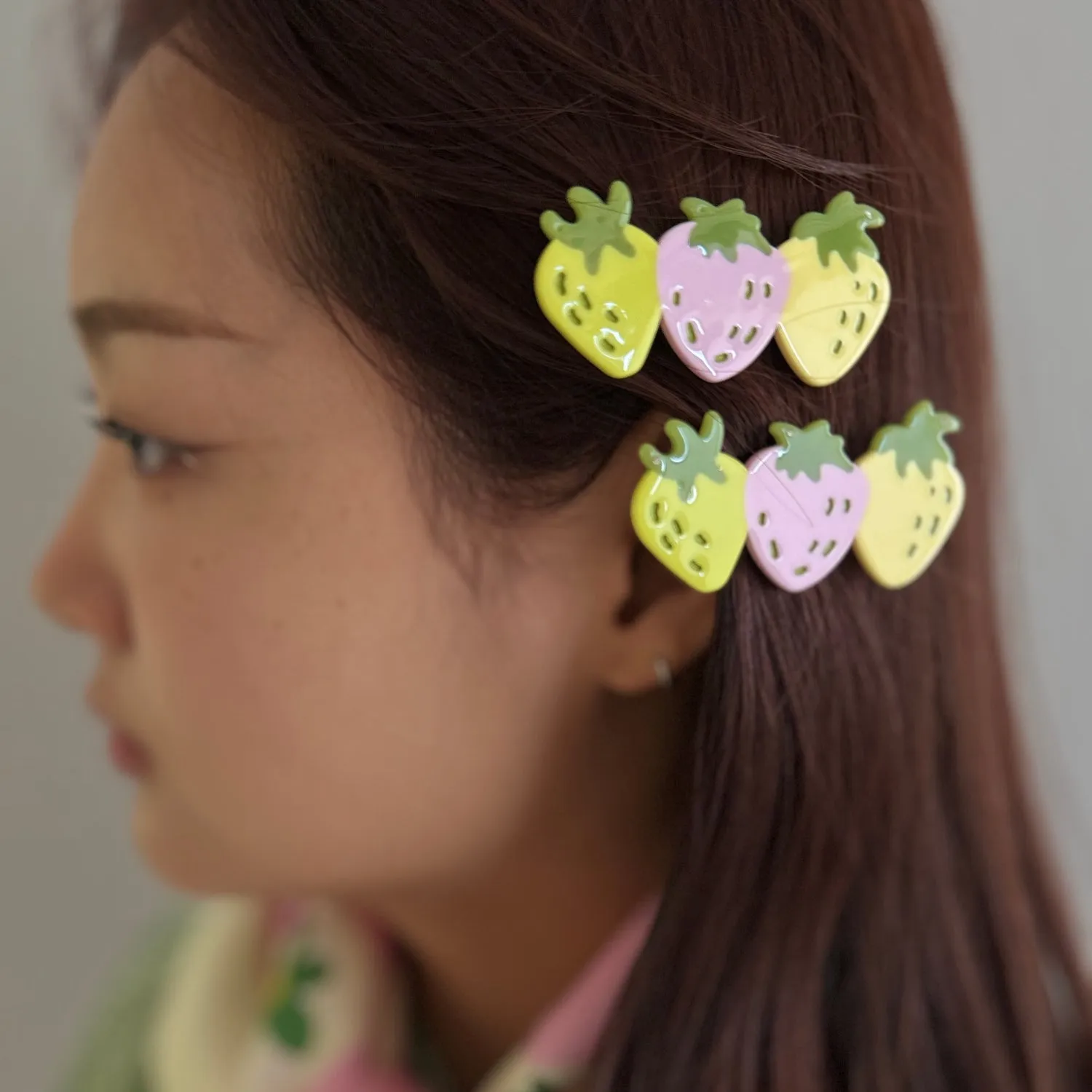 Summer Strawberries Hair Alligator Clip sold by Centinelle product image thumbnail 2