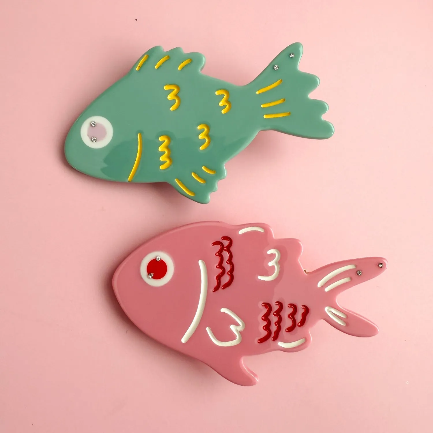 Green Fish Alligator Hair Clip sold by Centinelle product image thumbnail 4