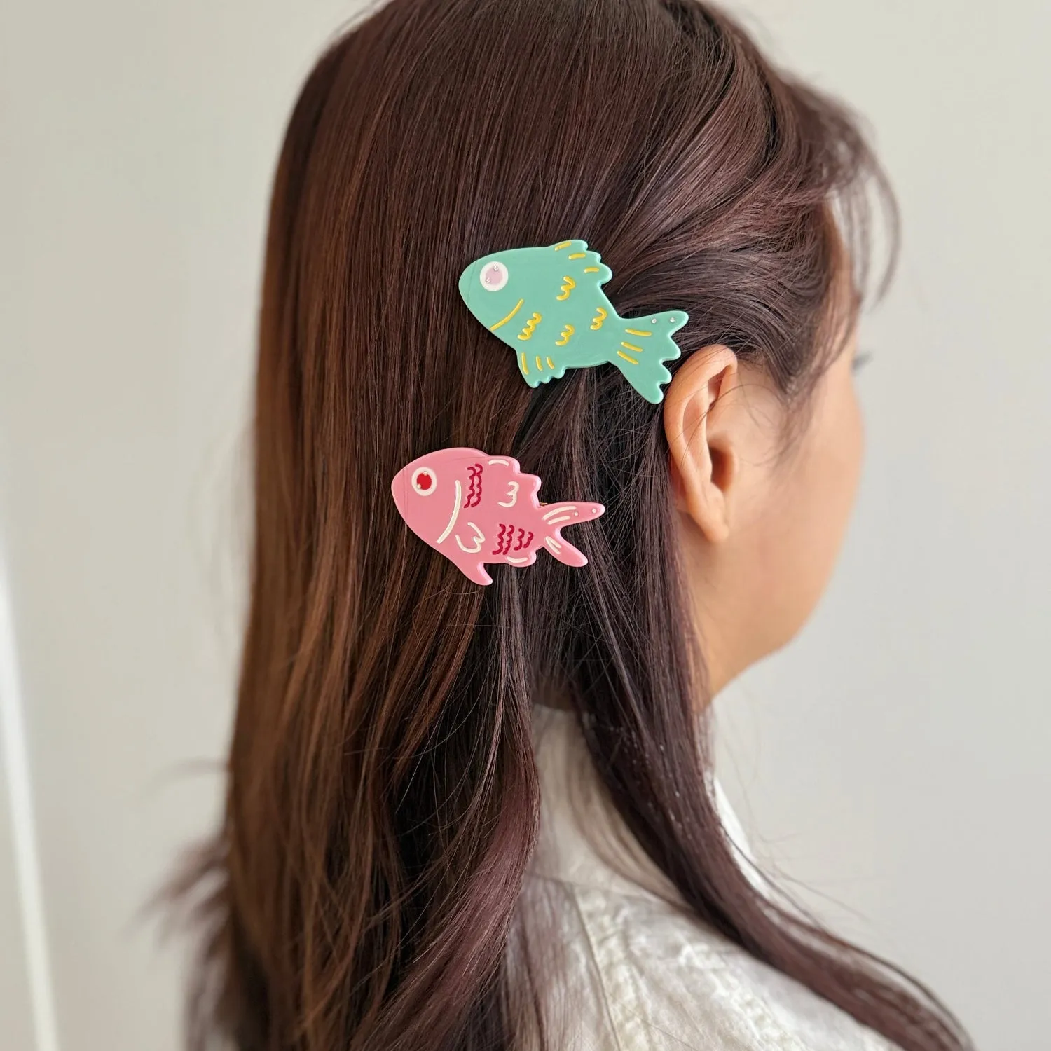 Green Fish Alligator Hair Clip sold by Centinelle product image thumbnail 2