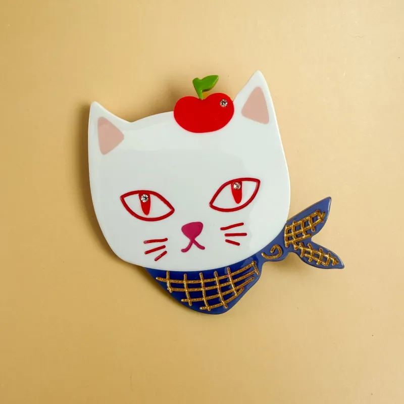 Apples Kitty Cat Alligator Hair Clip sold by Centinelle