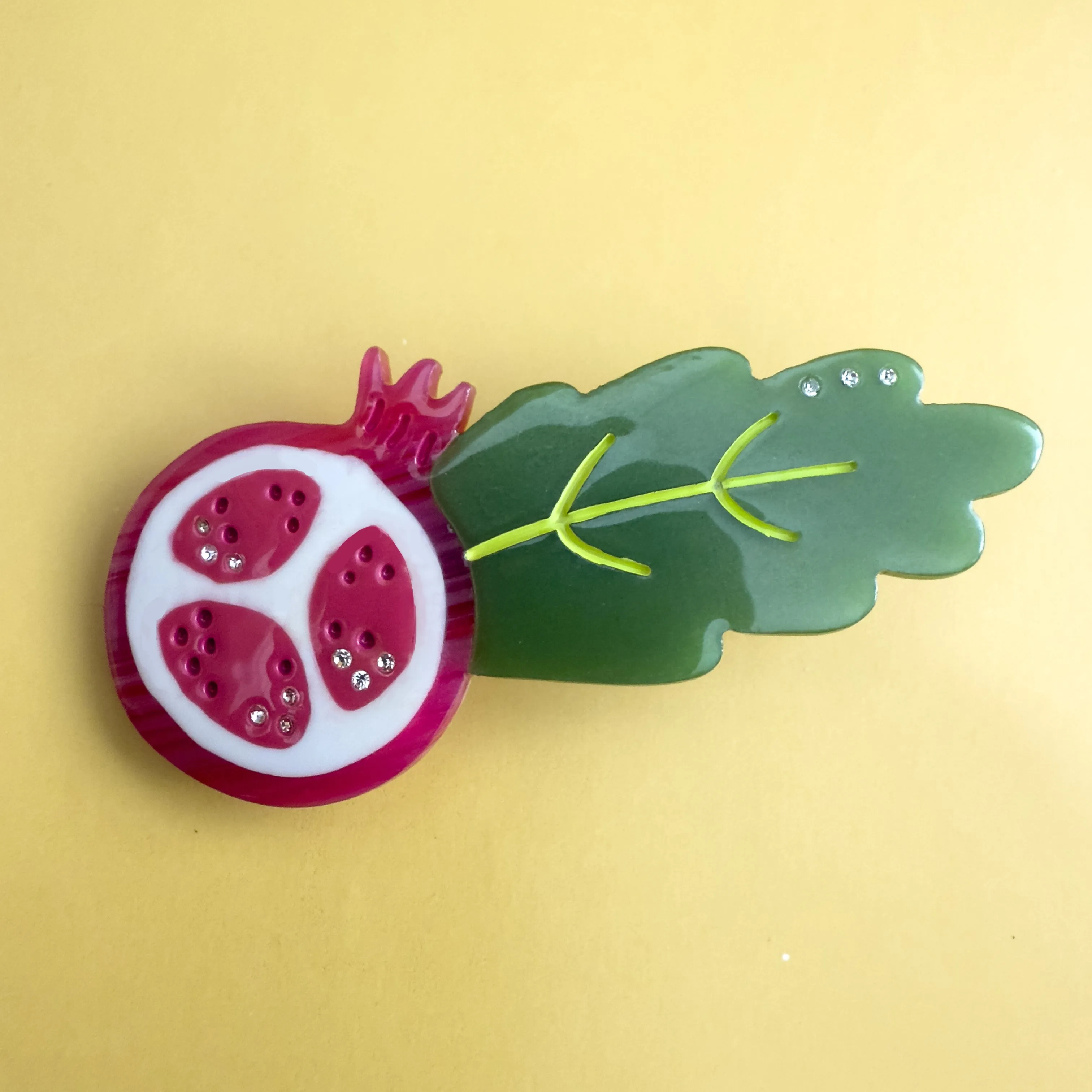 Pomegranate Alligator Clip sold by Centinelle