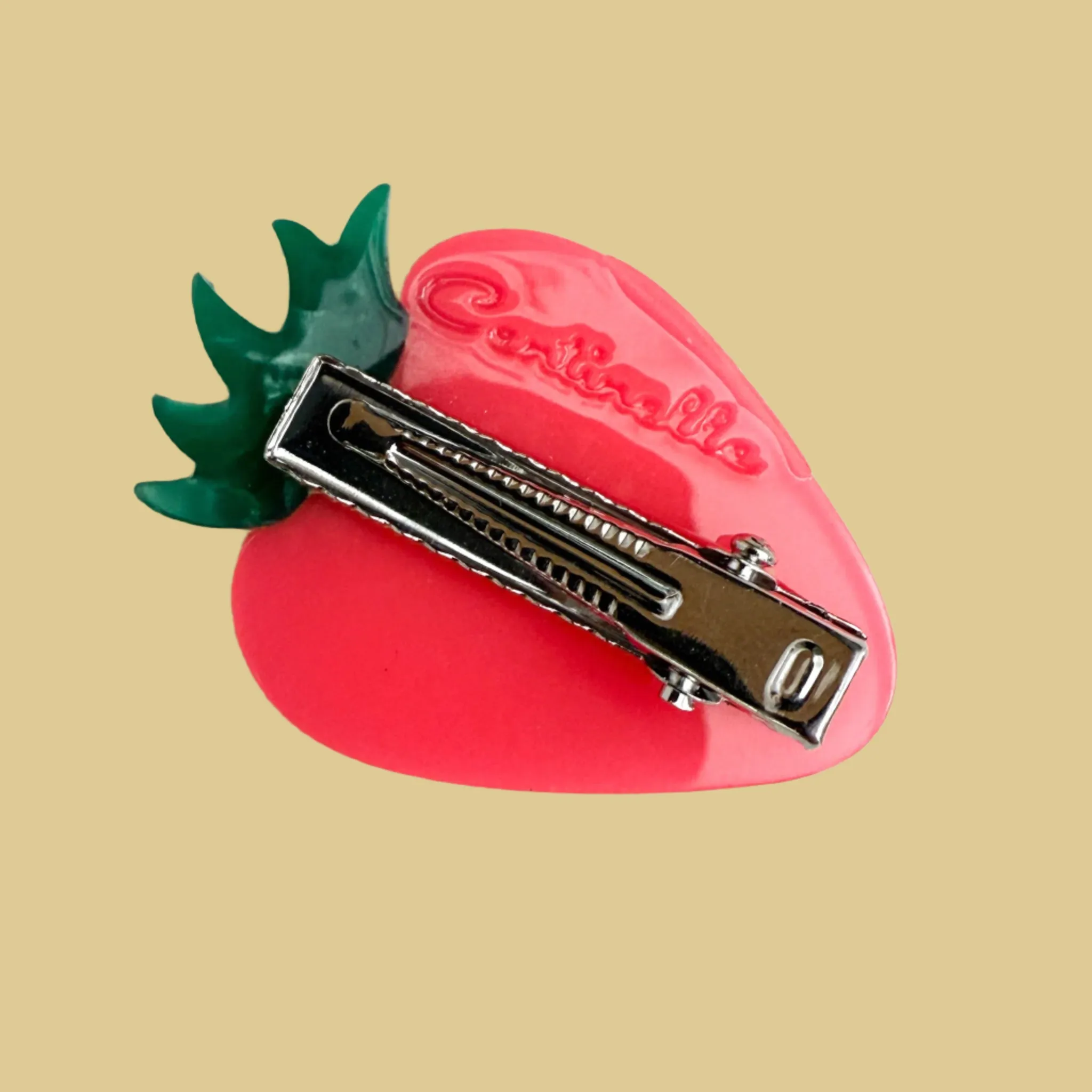 Neon Strawberry Hair Alligator Clip sold by Centinelle product image thumbnail 2