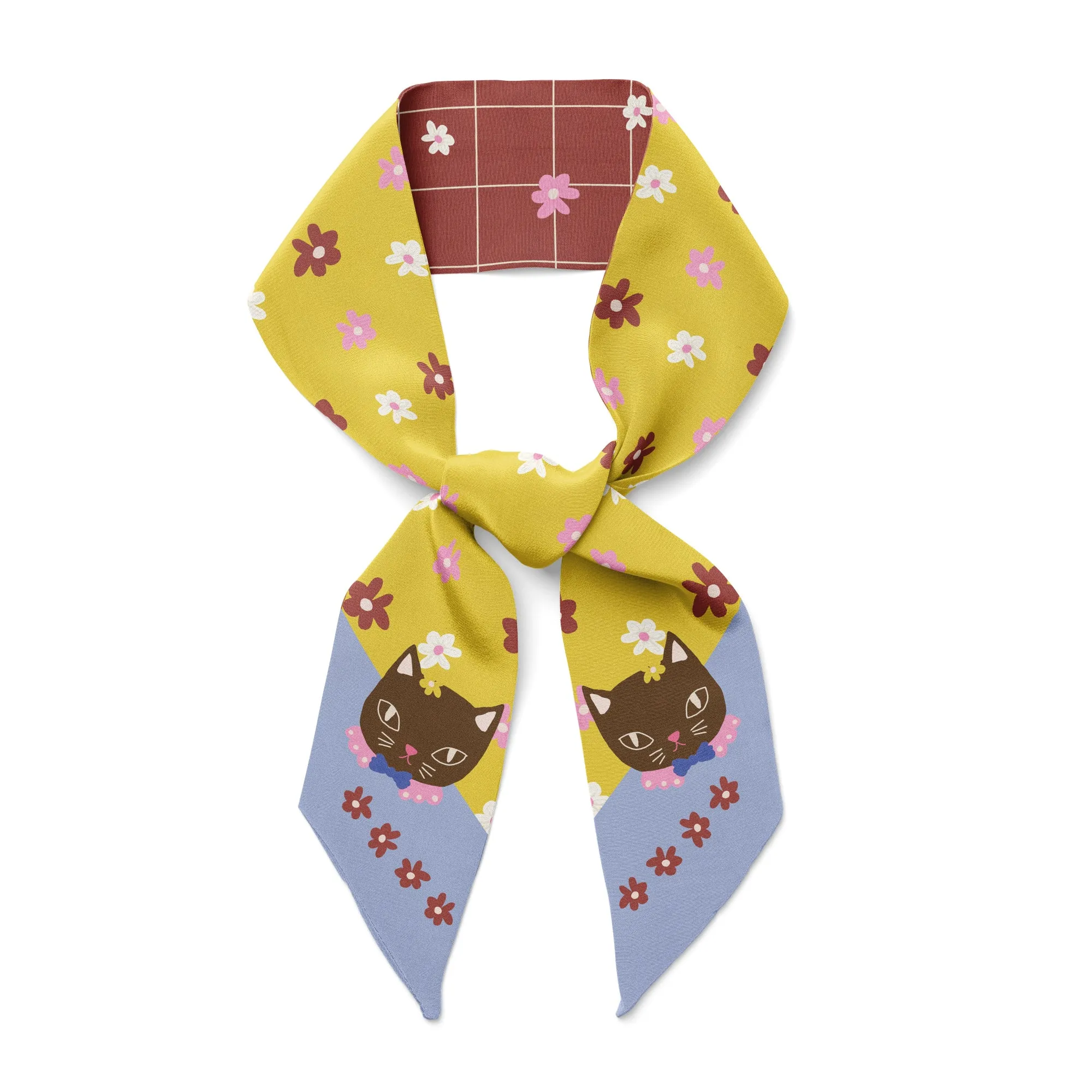 Chat Au Chocolat Twilly Ribbon Scarf sold by Centinelle