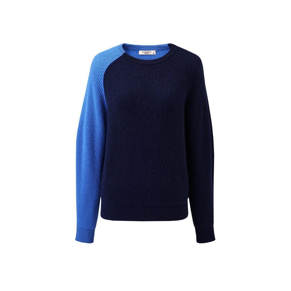 COMOBOCA Cashmere Women's Color Block Knit Sweater sold by COMOBOCA product image thumbnail 3