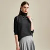 100% Cashmere Knit Vest with Contrast Trim sold by COMOBOCA