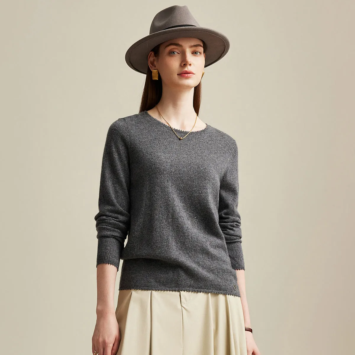 100% Cashmere Women's Knit Pullover Sweater sold by COMOBOCA product image thumbnail 3