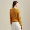 100% Cashmere Cable Knit Sweater with Bow Detail sold by COMOBOCA