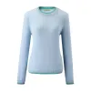100% Cashmere Women's Color Accented Knit Pullover Sweater sold by COMOBOCA