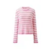 100% Cashmere Cozy Striped Knit Pullover Sweater sold by COMOBOCA