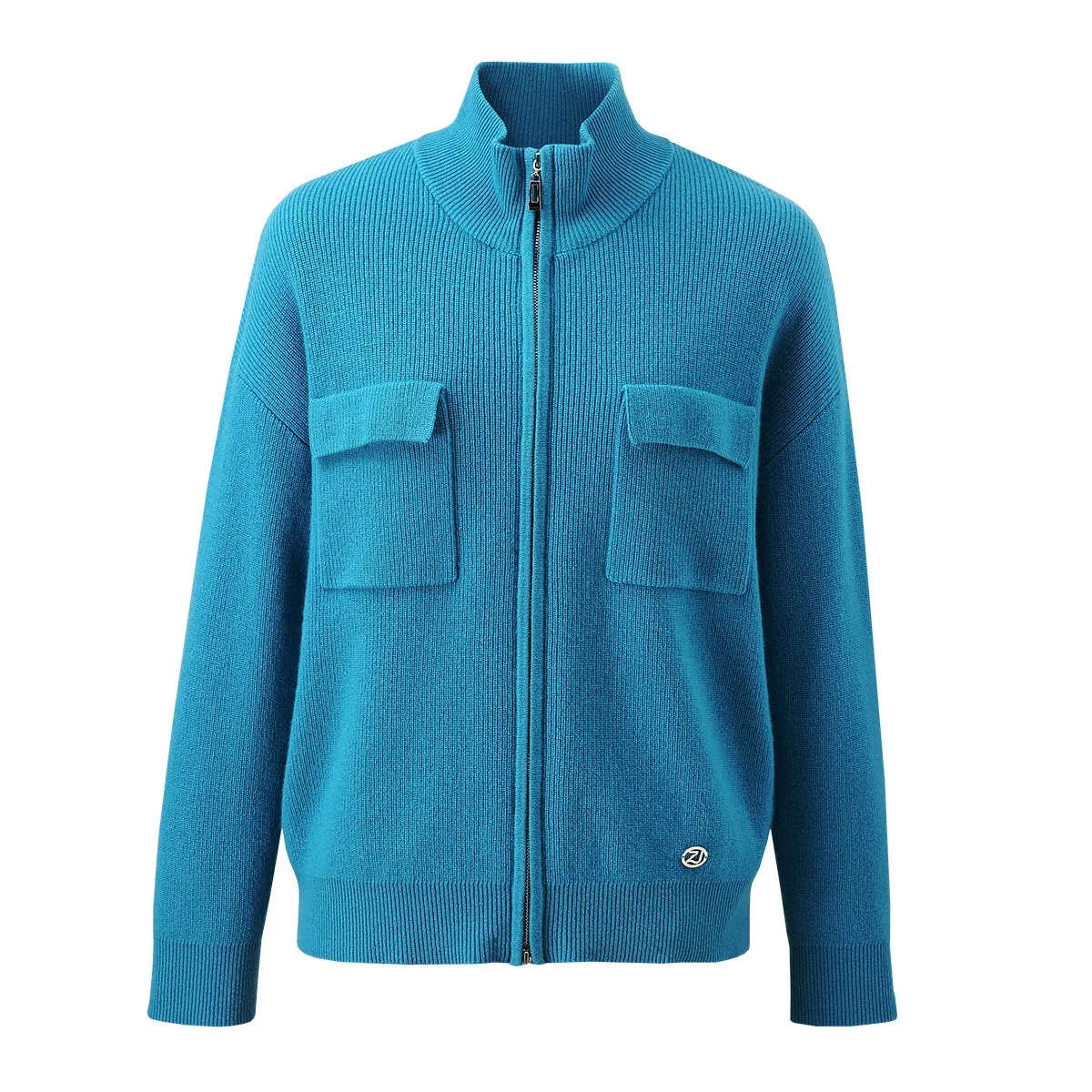 100% Wool Women's Dual Zip Cardigan with Pockets sold by COMOBOCA product image thumbnail 4