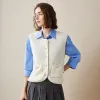 100% Cashmere Women's Button Pocket Knit Vest sold by COMOBOCA
