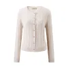 100% Cashmere Women's Cable Button Knit Cardigan sold by COMOBOCA
