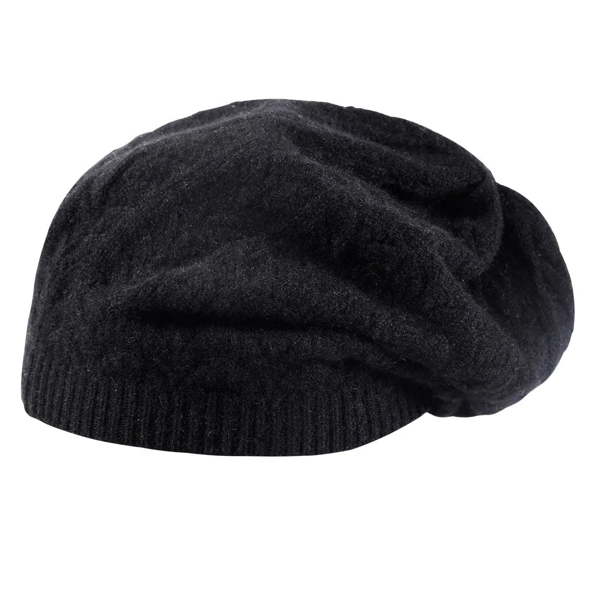 100% Cashmere Luxurious Knit Beanie sold by COMOBOCA