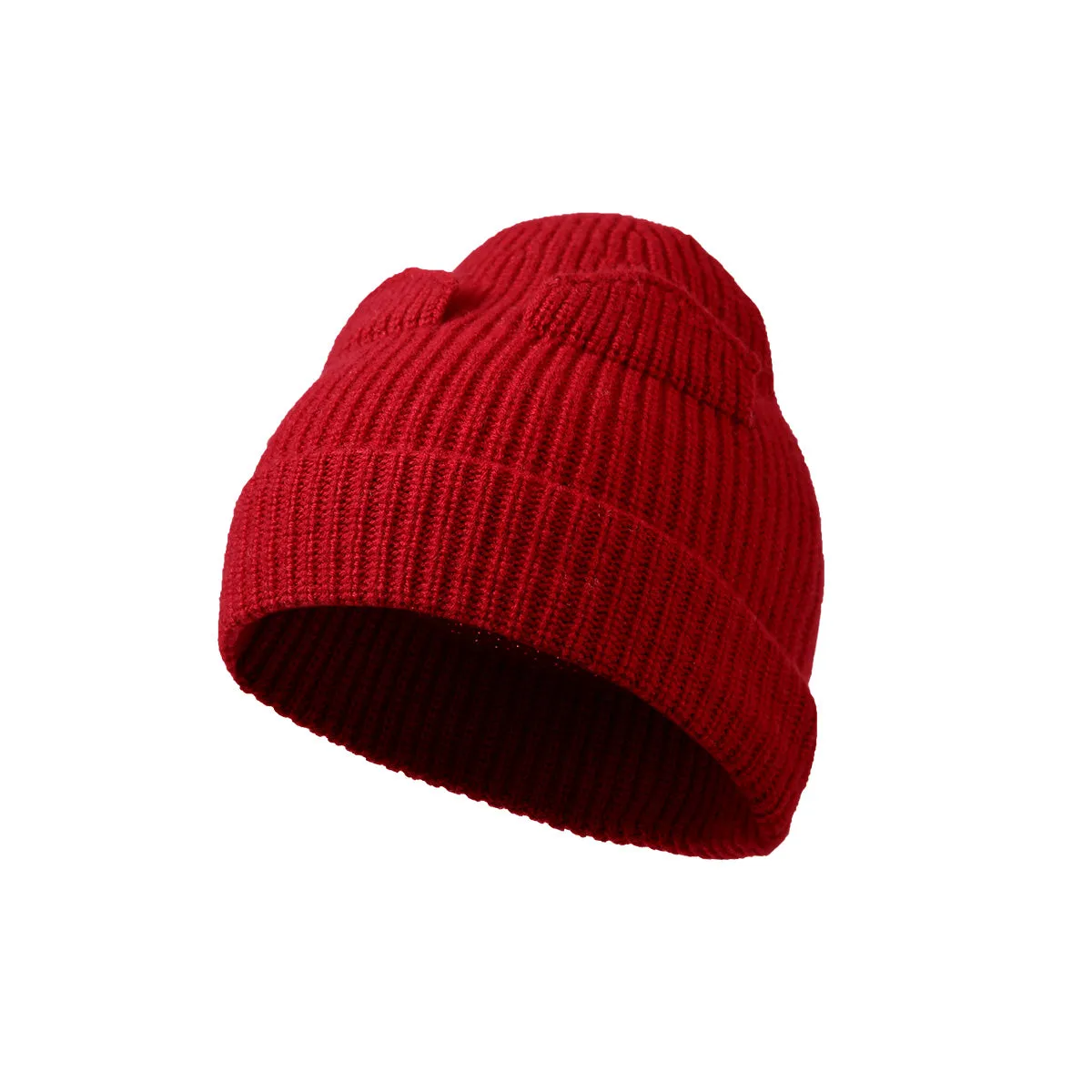 100% Wool Classic Ribbed Knit Beanie sold by COMOBOCA product image thumbnail 3