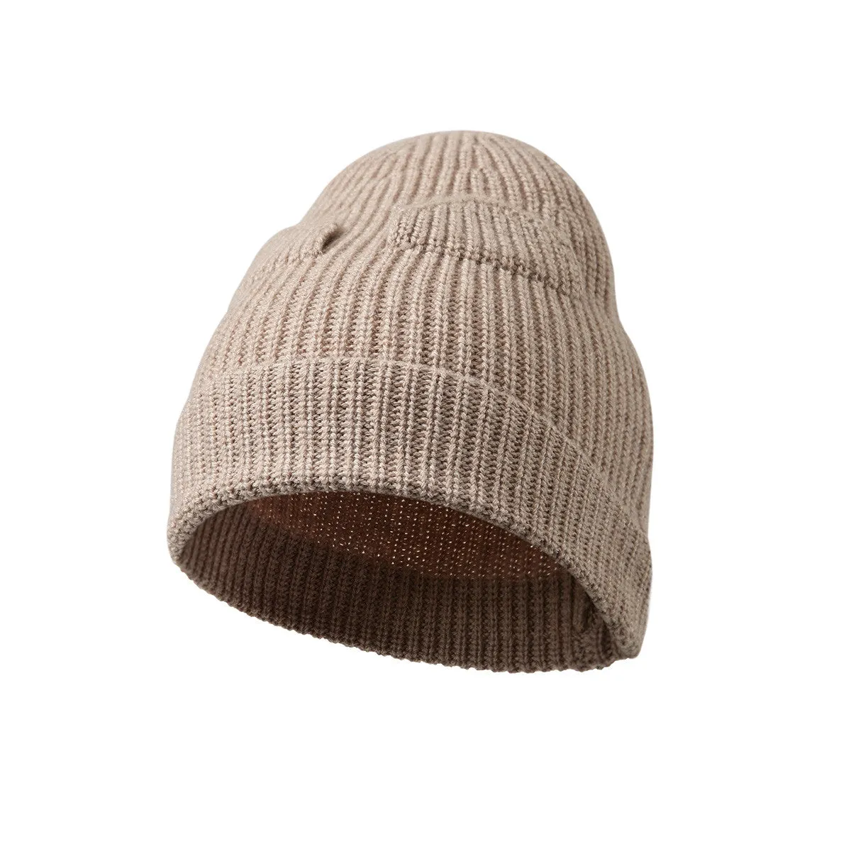 100% Wool Classic Ribbed Knit Beanie sold by COMOBOCA product image thumbnail 2