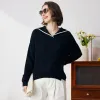 100% Cashmere Women's Sailor Collar Sweater sold by COMOBOCA