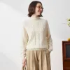 100% Cashmere Women's Cable Knit Turtleneck Sweater sold by COMOBOCA