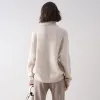 100% Cashmere Women's Diamond Knit Turtleneck Sweater sold by COMOBOCA