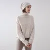 100% Cashmere Women's Diamond Knit Turtleneck Sweater sold by COMOBOCA