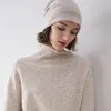 100% Cashmere Women's Diamond Knit Turtleneck Sweater sold by COMOBOCA