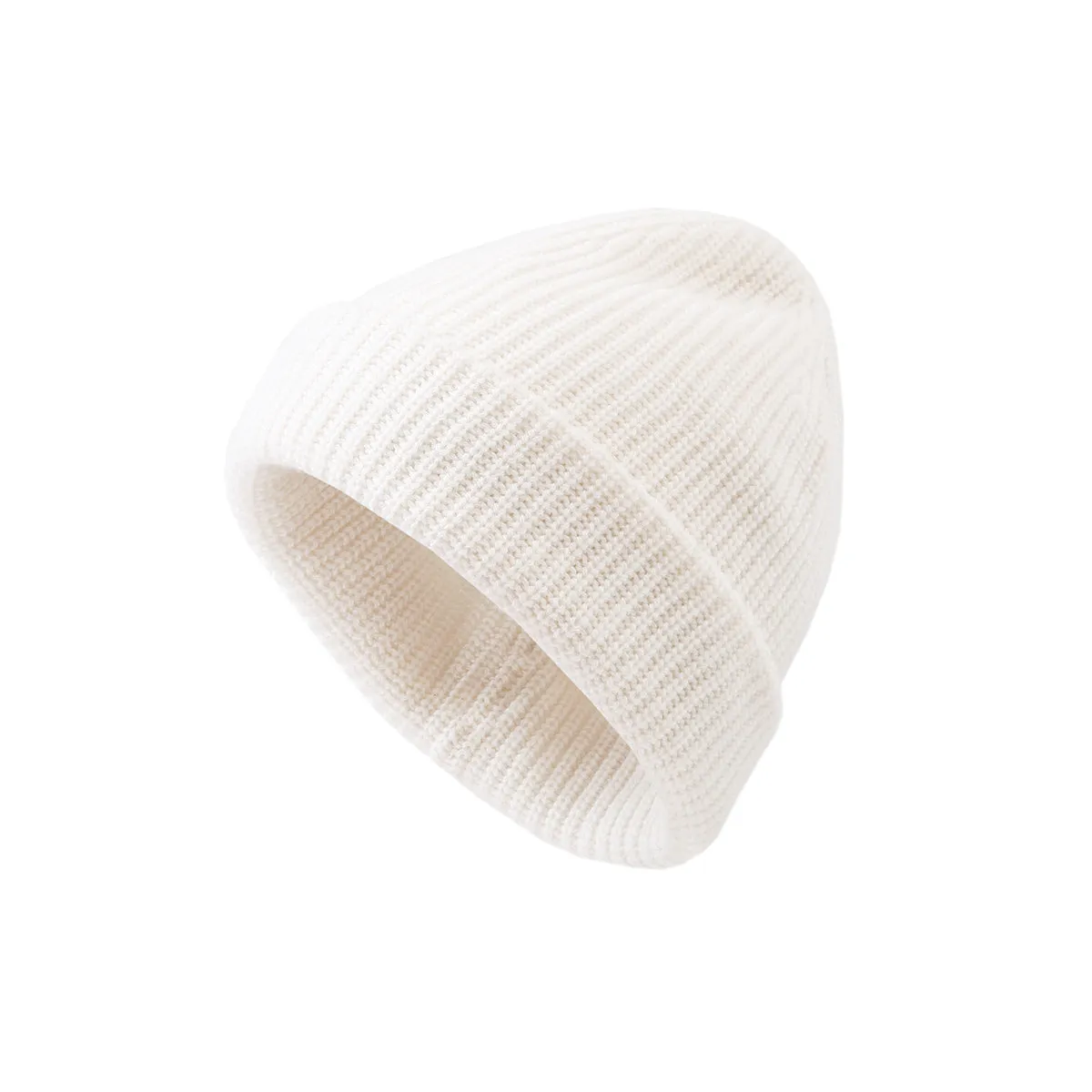 100% Wool Classic Ribbed Knit Beanie sold by COMOBOCA product image thumbnail 4