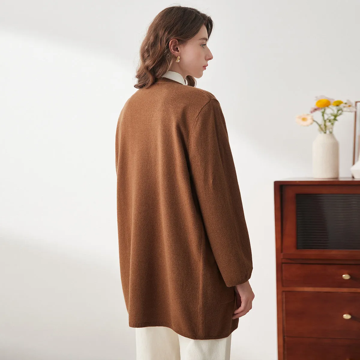 100% Wool Cozy Ribbed Turtleneck Coat sold by COMOBOCA product image thumbnail 2