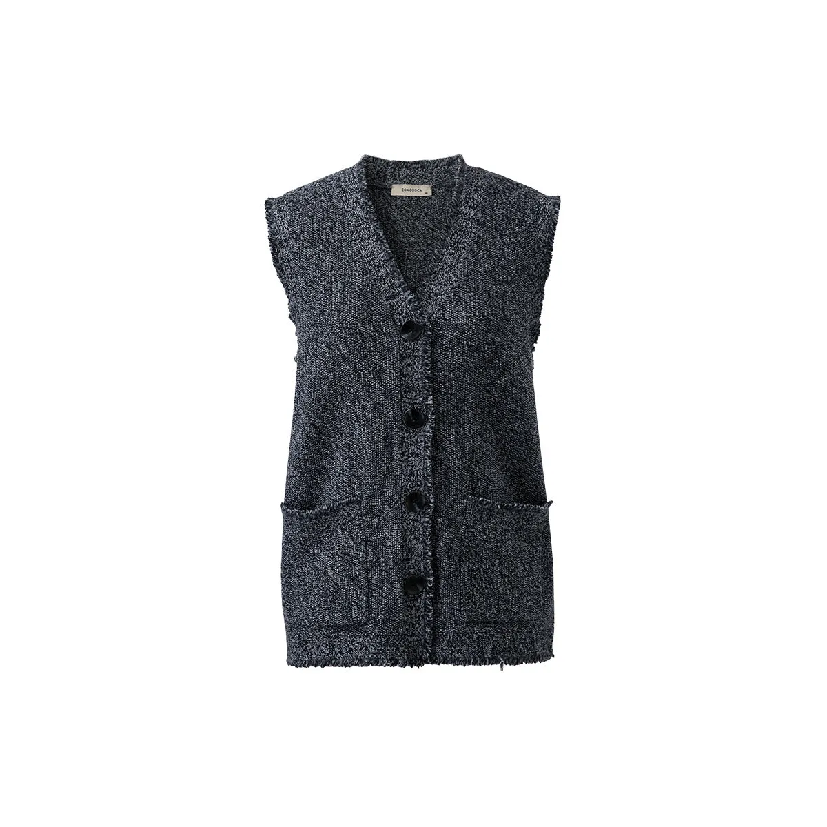 100% Wool Classic Knit Vest with Pockets sold by COMOBOCA product image thumbnail 4