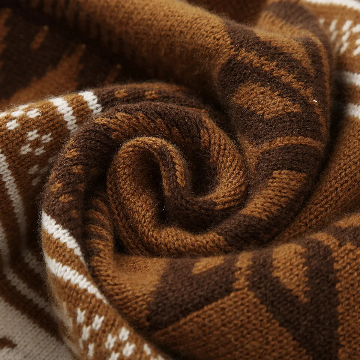 100% Wool Women's Vintage Fair Isle Knit Vest sold by COMOBOCA product image thumbnail 5