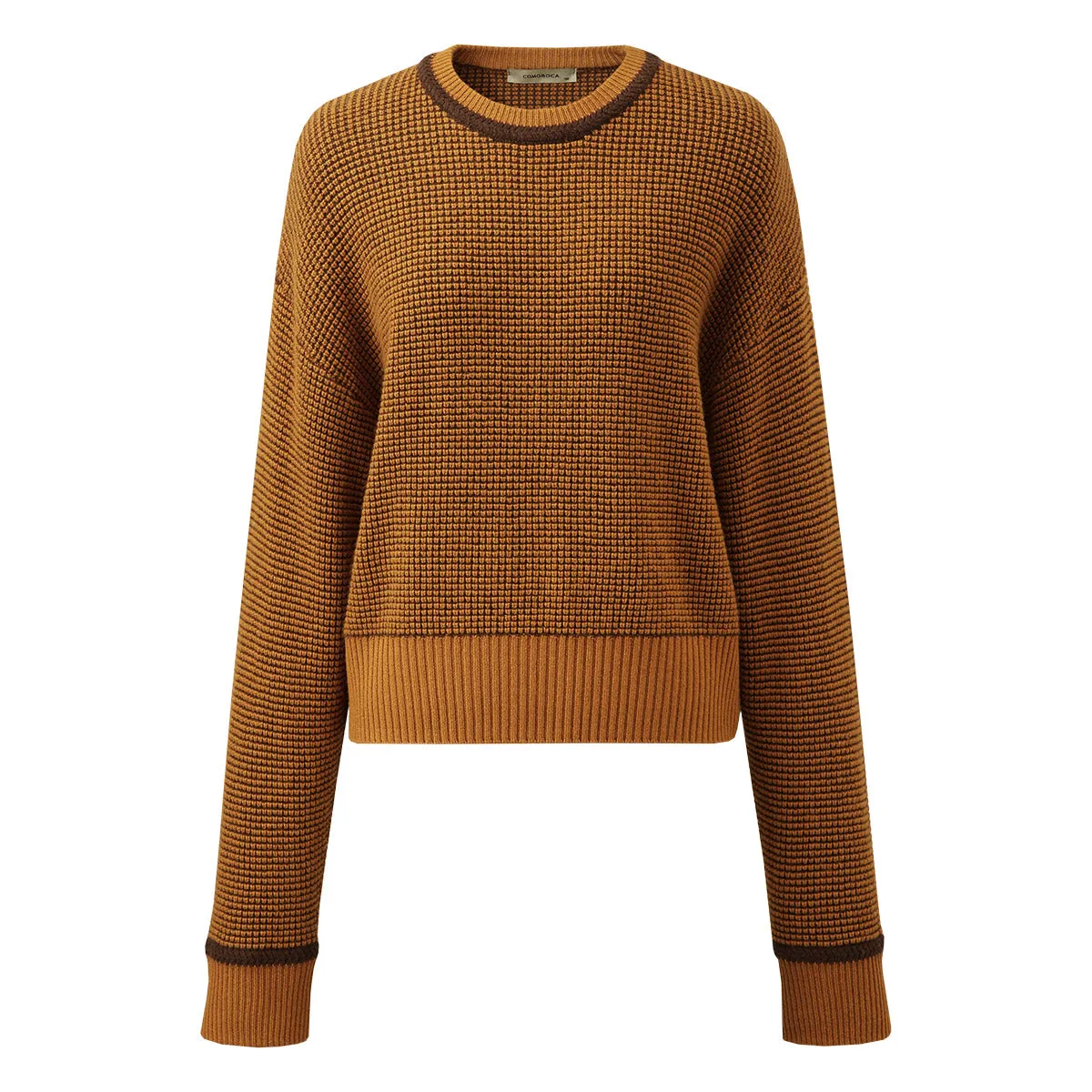 100% Wool Women's Colorblock Raglan Sleeve Sweater sold by CB Cashmere product image thumbnail 4