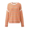 100% Wool Women's Striped Knit Pullover Sweater sold by COMOBOCA