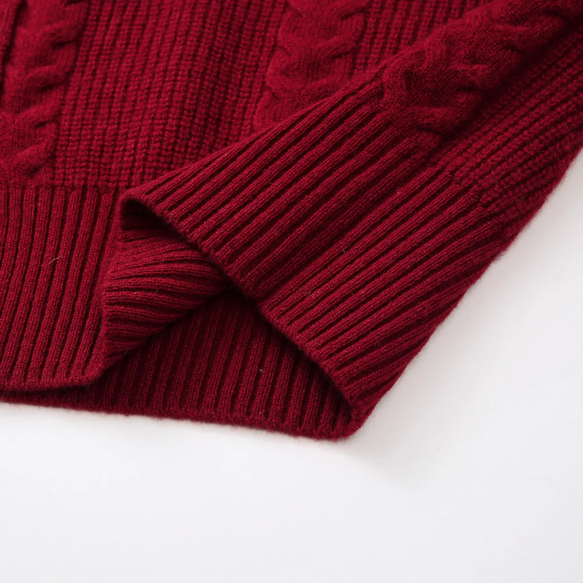 100% Wool Women's Cozy Cable Knit Long Coat sold by CB Cashmere product image thumbnail 5