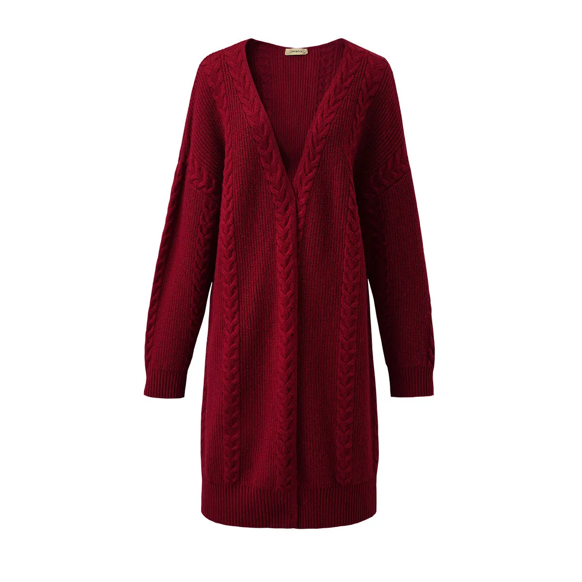 100% Wool Women's Cozy Cable Knit Long Coat sold by CB Cashmere product image thumbnail 3