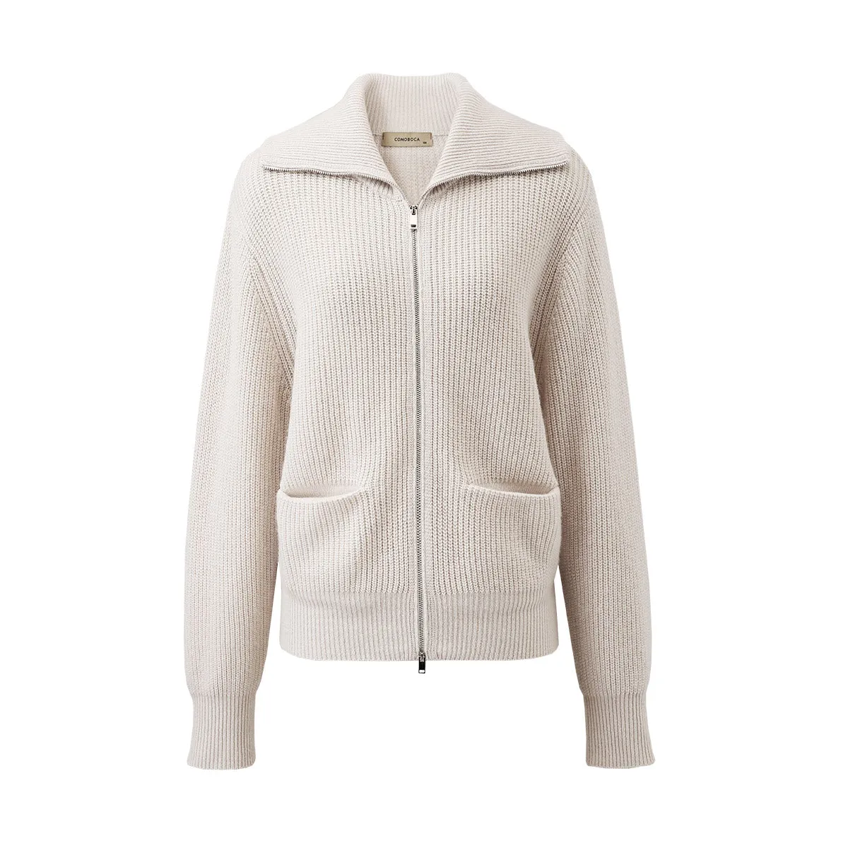 100% Wool Cozy Women's Turtleneck Zip-Up Cardigan sold by COMOBOCA product image thumbnail 5