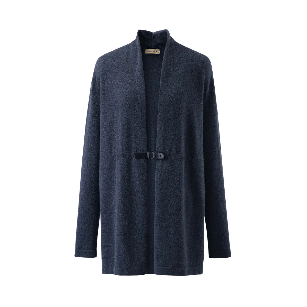 100% Cashmere Women's Leather Buckle Knit Coat sold by COMOBOCA product image thumbnail 5