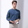 100% Cashmere Mens Round Neck Ribbed Sweater sold by COMOBOCA