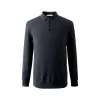 100% Cashmere Mens Ribbed Polo Sweater sold by COMOBOCA