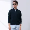 100% Cashmere Mens Zipper Mock Neck Sweater sold by COMOBOCA