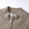 100% Cashmere Mens Zipped Sweater sold by COMOBOCA