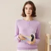 100% Cashmere Women's Round Neck Knit Sweater sold by COMOBOCA