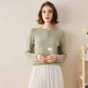 100% Cashmere Women's Round Neck Knit Sweater sold by COMOBOCA