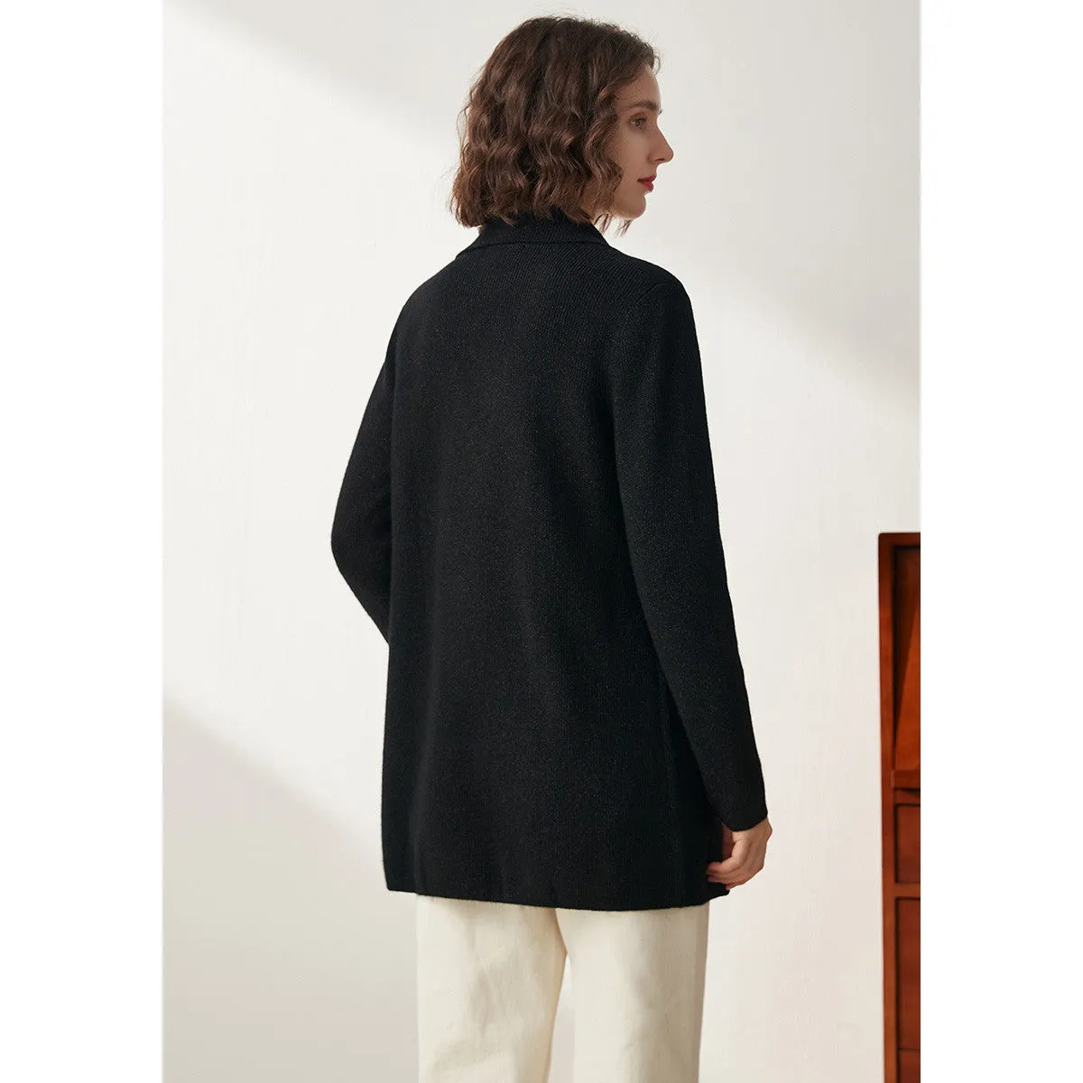 100% Cashmere Women's versatile and stylish Coat sold by COMOBOCA product image thumbnail 5